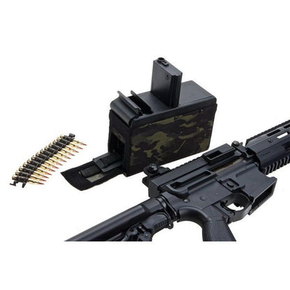 G&G CM16 LMG (コンバットマシン) ステルス エアガン AEG ライフル - ブラック-AIRSOFT GOGO エアガン・サバゲー用品通販