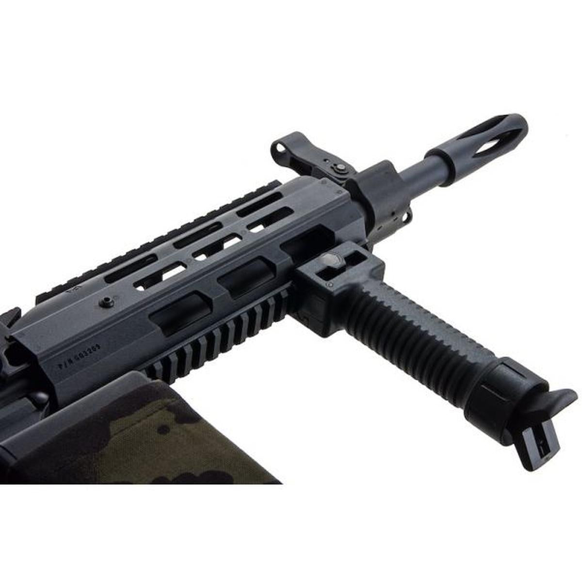 G&G CM16 LMG (コンバットマシン) ステルス エアガン AEG ライフル - ブラック-AIRSOFT GOGO エアガン・サバゲー用品通販
