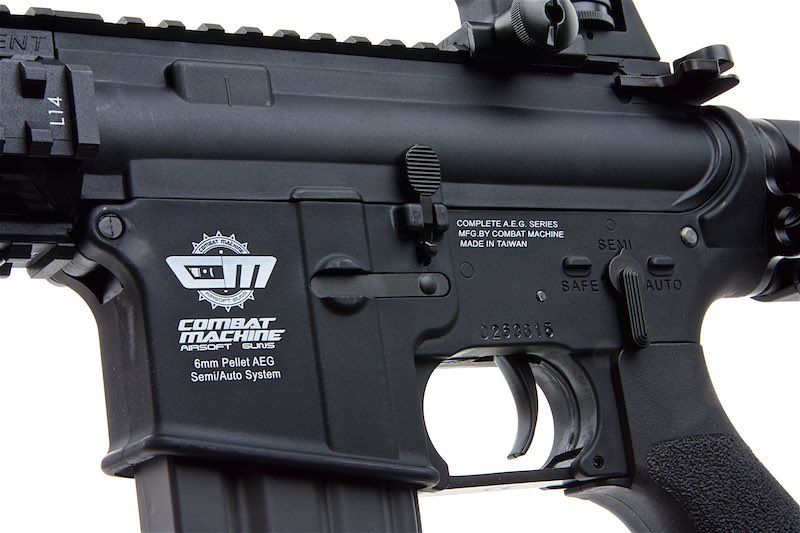 G&G CM16 レイダー（コンバットマシン）エアソフト M4 AEG ライフル - ブラック-AIRSOFT GOGO エアガン・サバゲー用品通販