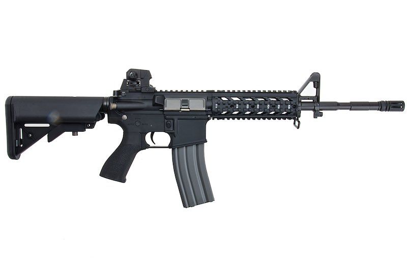 G&G CM16 レイダーL（コンバットマシン）エアソフトM4電動ライフル - ブラック-AIRSOFT GOGO エアガン・サバゲー用品通販