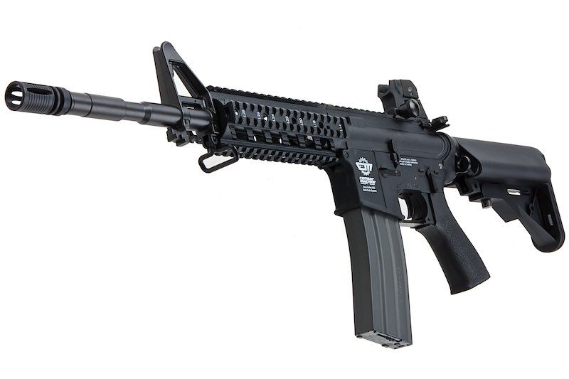 G&G CM16 レイダーL（コンバットマシン）エアソフトM4電動ライフル - ブラック-AIRSOFT GOGO エアガン・サバゲー用品通販