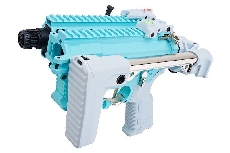 G&G FAR 9 ラピッドフォールディング PCC エアソフト電動ライフル - マカロンブルー-AIRSOFT GOGO エアガン・サバゲー用品通販