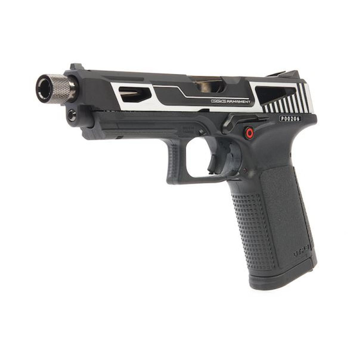 G&G GTP9 MS GBB エアソフト ピストル - シルバー-AIRSOFT GOGO エアガン・サバゲー用品通販