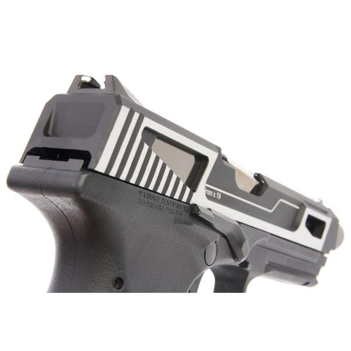 G&G GTP9 MS GBB エアソフト ピストル - シルバー-AIRSOFT GOGO エアガン・サバゲー用品通販