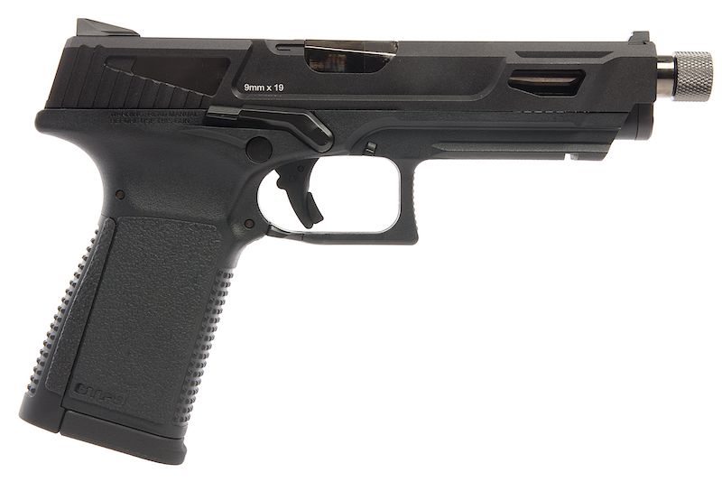 G&G GTP9 MS GBB エアソフトピストル - ブラック-AIRSOFT GOGO エアガン・サバゲー用品通販