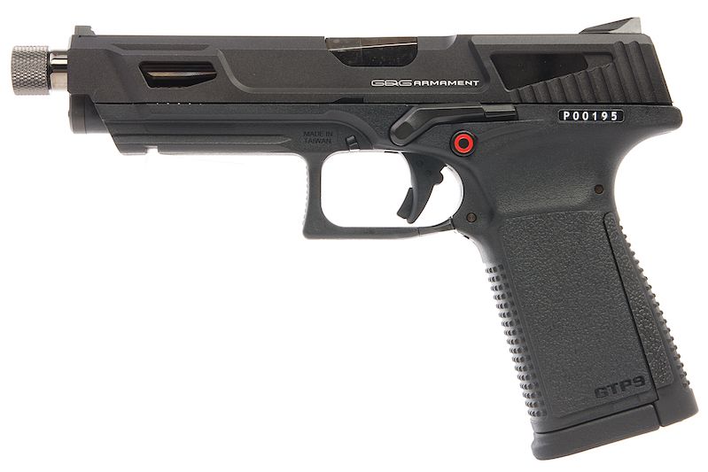 G&G GTP9 MS GBB エアソフトピストル - ブラック-AIRSOFT GOGO エアガン・サバゲー用品通販