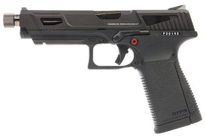G&G GTP9 MS GBB エアソフトピストル - ブラック-AIRSOFT GOGO エアガン・サバゲー用品通販