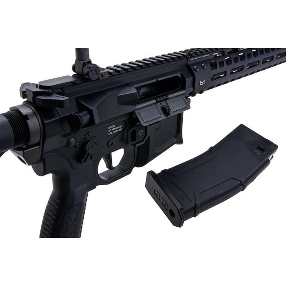 G&G MGCR 556 GBBR エアソフト ライフル M-LOK ハンドガード付き (10 インチ) - ブラック-AIRSOFT GOGO エアガン・サバゲー用品通販