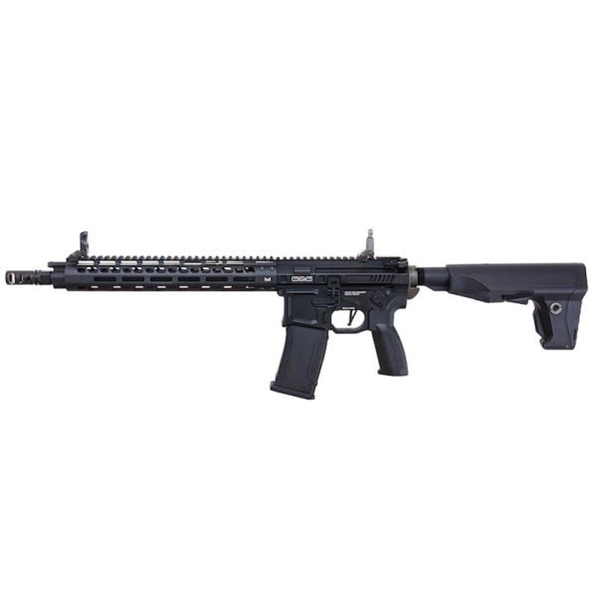 G&G MGCR 556 GBBR エアソフト ライフル M-LOK ハンドガード付き (12 インチ) - ブラック-AIRSOFT GOGO エアガン・サバゲー用品通販