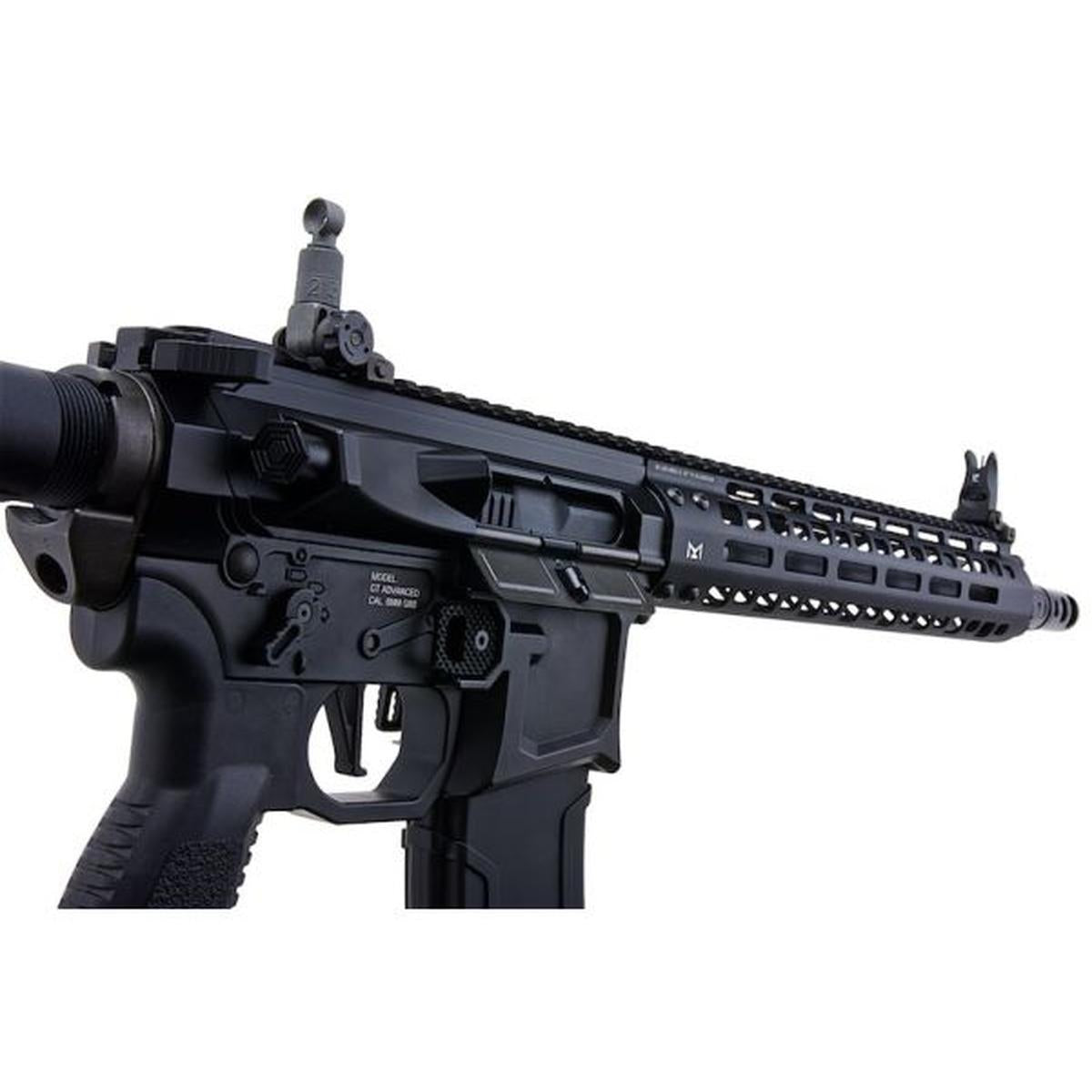 G&G MGCR 556 GBBR エアソフト ライフル M-LOK ハンドガード付き (12 インチ) - ブラック-AIRSOFT GOGO エアガン・サバゲー用品通販