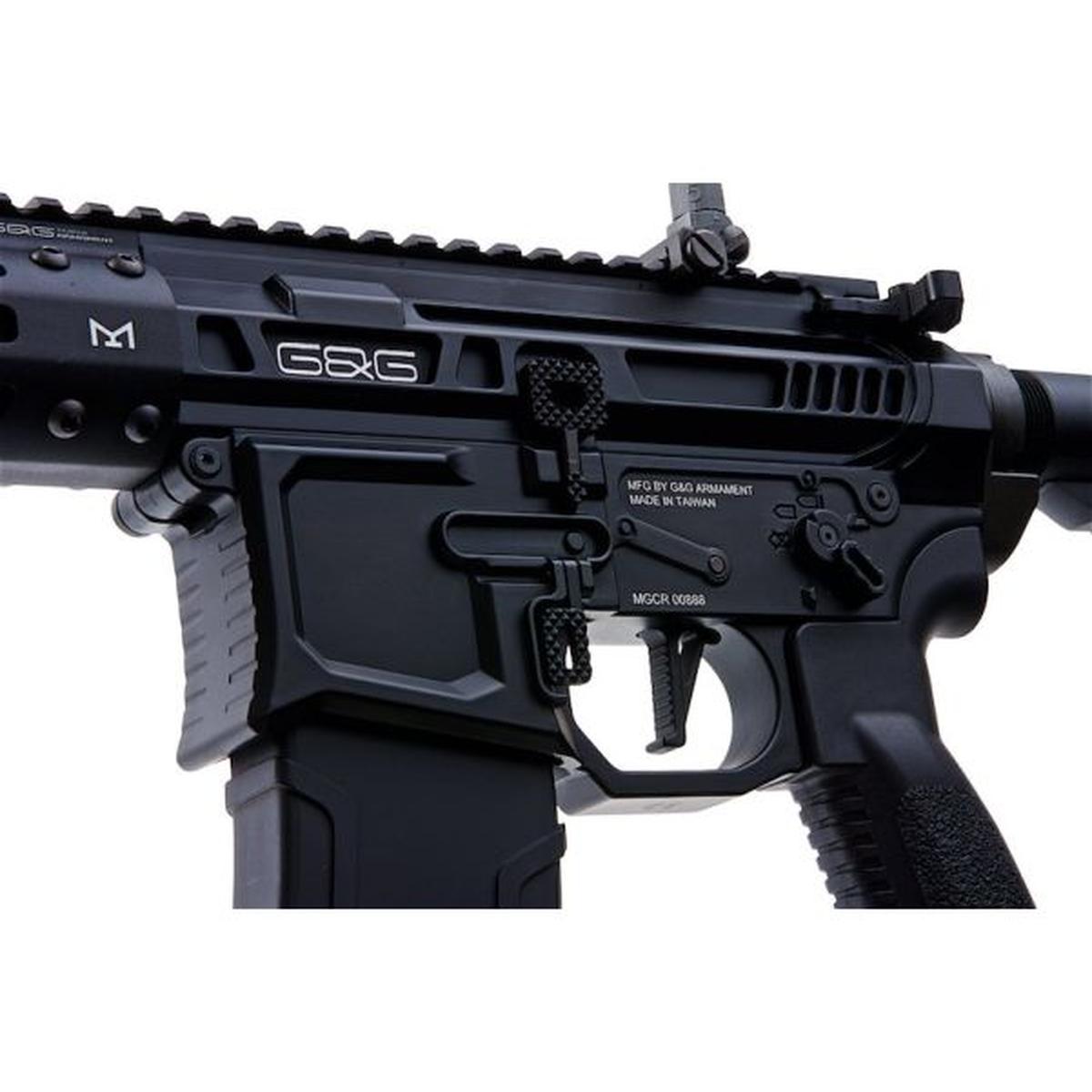 G&G MGCR 556 GBBR エアソフト ライフル M-LOK ハンドガード付き (12 インチ) - ブラック-AIRSOFT GOGO エアガン・サバゲー用品通販