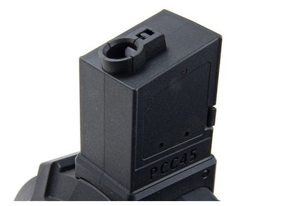 G&G PCC45 ドラムマガジン（1500発エアソフトマガジン、ブラック）-AIRSOFT GOGO エアガン・サバゲー用品通販