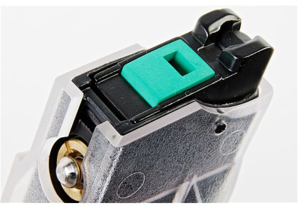 G&G ピラニア グリーンガスマガジン (20発 半透明ロング 装飾弾付き)-AIRSOFT GOGO エアガン・サバゲー用品通販