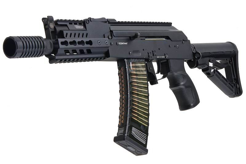 G&G RK74 CQB エアソフト電動ライフル - ブラック-AIRSOFT GOGO エアガン・サバゲー用品通販