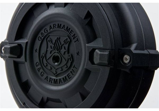 G&G SMC 9 マガジン (300発グリーンガスドラムマガジン) - ブラック-AIRSOFT GOGO エアガン・サバゲー用品通販