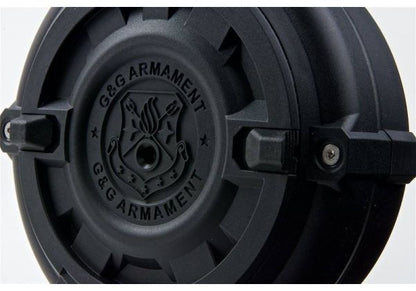 G&G SMC 9 マガジン (300発グリーンガスドラムマガジン) - ブラック-AIRSOFT GOGO エアガン・サバゲー用品通販