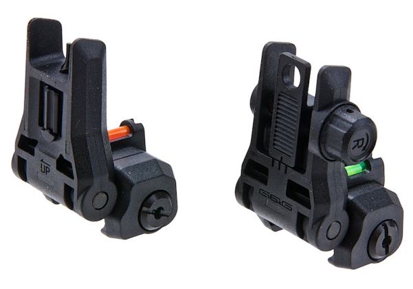 G&Gデュアルプロファイルファイバーオプティックフリップアップサイト-AIRSOFT GOGO エアガン・サバゲー用品通販