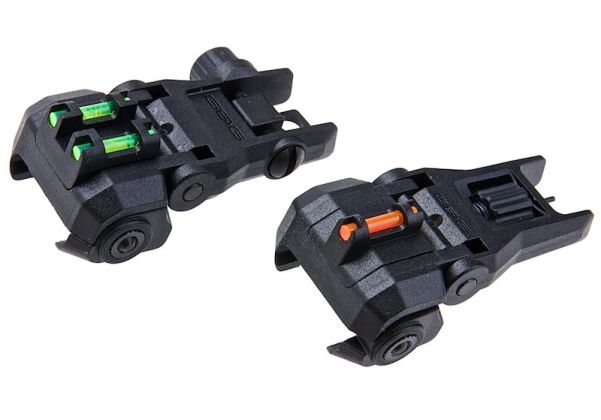 G&Gデュアルプロファイルファイバーオプティックフリップアップサイト-AIRSOFT GOGO エアガン・サバゲー用品通販
