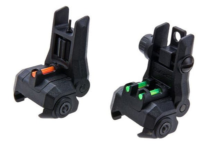 G&Gデュアルプロファイルファイバーオプティックフリップアップサイト-AIRSOFT GOGO エアガン・サバゲー用品通販