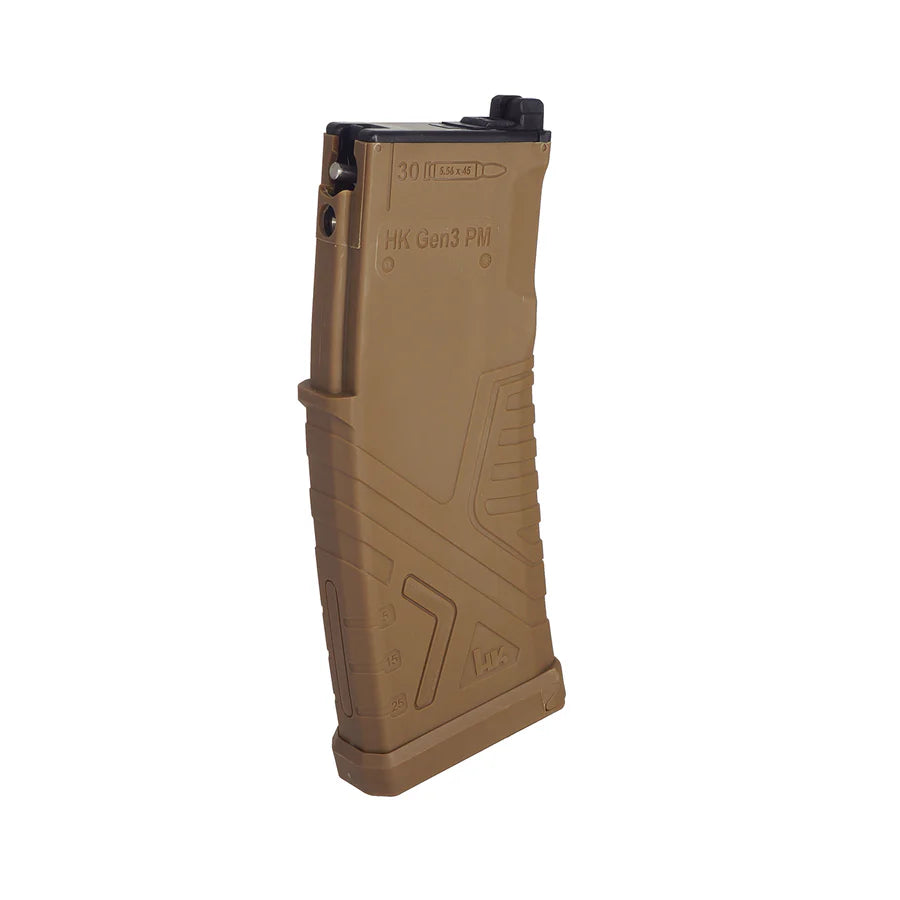 GHK 32発装填 HKスタイル ガスマガジン FDE（HK416 GBB用）（HK416A5-GAS-FDE）-AIRSOFT GOGO エアガン・サバゲー用品通販
