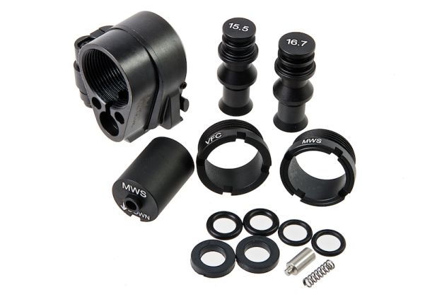 GK Tactical GEN3-M 折りたたみ式ストックアダプター（AR GBBR用） - ブラック-AIRSOFT GOGO エアガン・サバゲー用品通販