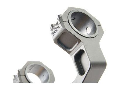 GK Tactical スーパープレシジョン GEIスタイル 高さ1.93インチ 30mm スコープリングマウント - ブラック-AIRSOFT GOGO エアガン・サバゲー用品通販