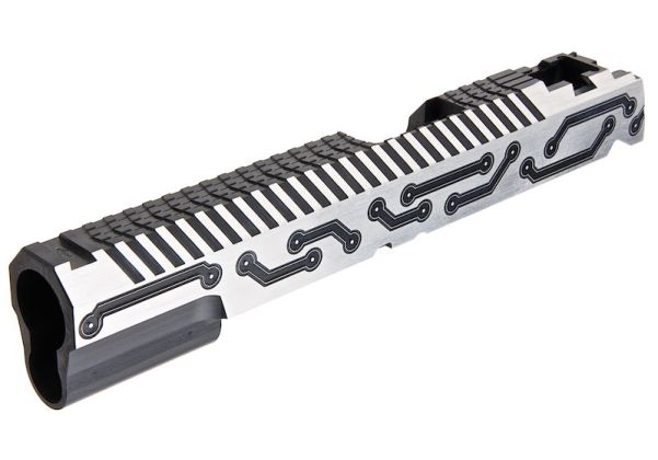 GK Tactical Tokyo Marui ハイキャパ GBBGBBスライド (銀 フューチャー 5.1、アルミニウム / アルミ / アルミ) - ブラック-AIRSOFT GOGO エアガン・サバゲー用品通販