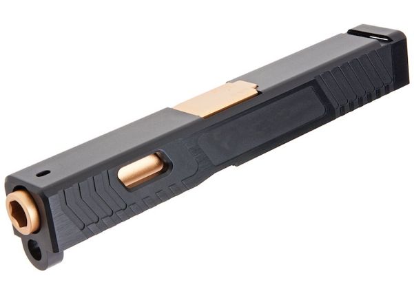 GK Tactical TTI G19 アルミGBBGBBスライド Tokyo Marui G19 GBB 用 - ブラック-AIRSOFT GOGO エアガン・サバゲー用品通販