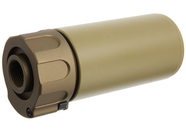 GK Tactical WARちゃいろN サプレッサー（スピットファイアトレーサー付き）（14mm逆スクリュー） - タン-AIRSOFT GOGO エアガン・サバゲー用品通販