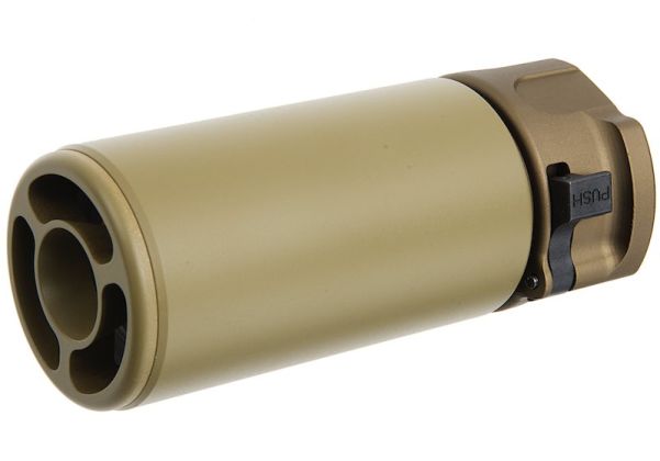 GK Tactical WARちゃいろN サプレッサー（スピットファイアトレーサー付き）（14mm逆スクリュー） - タン-AIRSOFT GOGO エアガン・サバゲー用品通販