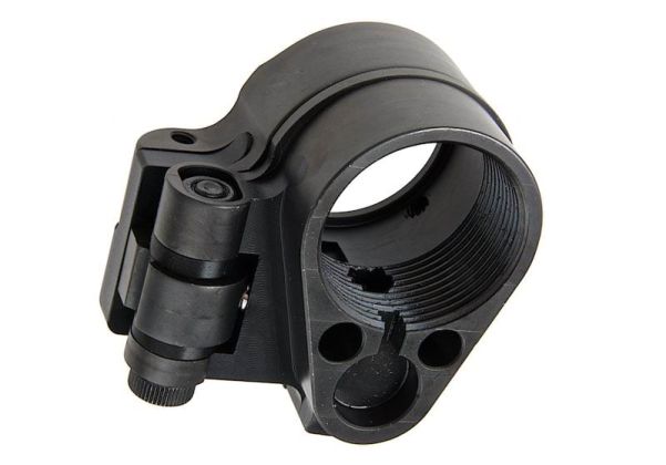 GK Tactical製ステンレススチール製折りたたみストックアダプター（Tokyo Marui/VFC(Umarex) M4エアソフトGBBライフル用） - ブラック-AIRSOFT GOGO エアガン・サバゲー用品通販