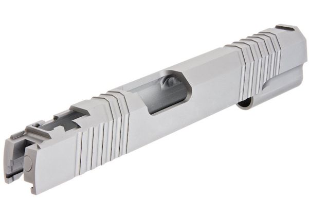 GK タクティカル アルミニウム / アルミ 銀 スタンダード GBBスライド Tokyo Marui ハイキャパ / 1911 GBB シリーズ用 - グレー-AIRSOFT GOGO エアガン・サバゲー用品通販