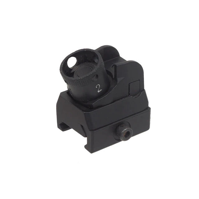Golden Eagle 416 スタイル リアサイト 20mmレイル用 (GE-M-27)-AIRSOFT GOGO エアガン・サバゲー用品通販