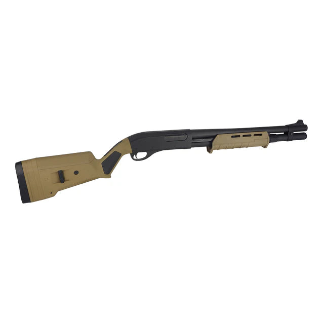 Golden Eagle MOE M870 ポンプアクションガスショットガン (GE-8886) - タン/黄褐-AIRSOFT GOGO エアガン・サバゲー用品通販