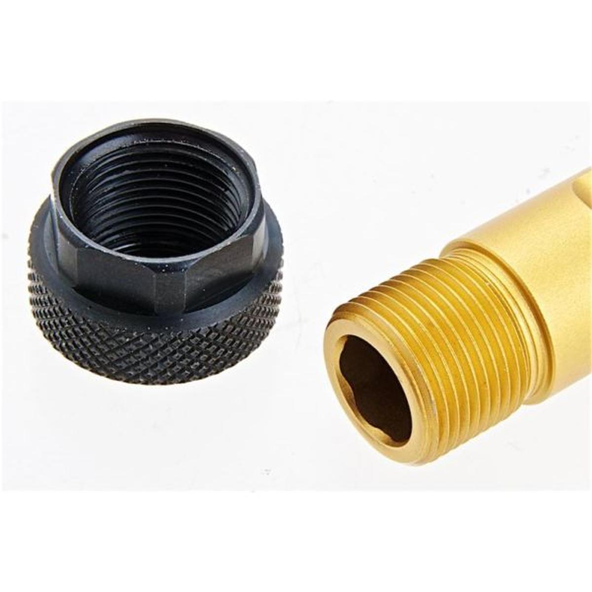 G&P Umarex / VFC G17 GBB エアソフト スレッドアウターバレル - ゴールド-AIRSOFT GOGO エアガン・サバゲー用品通販