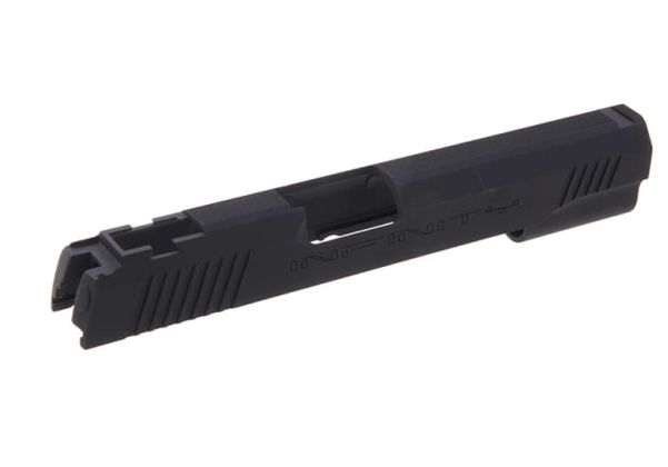 Guarder Infinity アルミ製カスタムGBBスライド Tokyo Marui ハイキャパ 5.1 GBB ピストル用 - ブラック-AIRSOFT GOGO エアガン・サバゲー用品通販