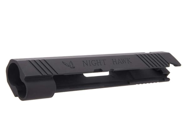 Guarder STI Night Hawk アルミGBBスライド Tokyo Marui ハイキャパ 4.3 GBB ピストル用 - ブラック-AIRSOFT GOGO エアガン・サバゲー用品通販