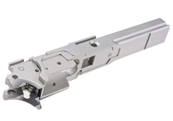Guarder Tokyo Marui ハイキャパ 4.3 GBB フレーム (アルミ 4.3タイプ マーキング無し 銀(ぎん))-AIRSOFT GOGO エアガン・サバゲー用品通販