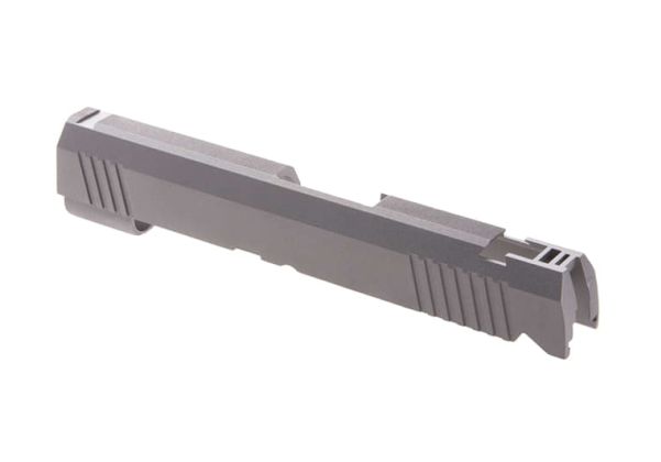 Guarder Tokyo Marui ハイキャパ 4.3 GBBスライド (アルミニウム / アルミ) - 銀(ぎん)-AIRSOFT GOGO エアガン・サバゲー用品通販