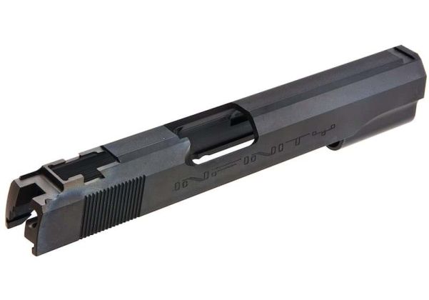 Guarder Tokyo Marui ハイキャパ 5.1 GBB GBBスライド 軽量ノズルハウジング付き (スチールCNC、インフィニティ、ブラック)-AIRSOFT GOGO エアガン・サバゲー用品通販