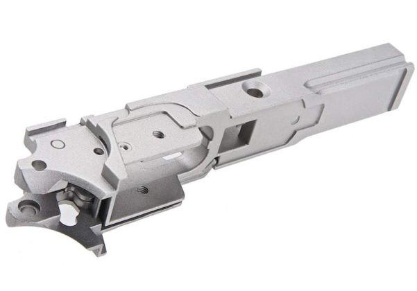 Guarder Tokyo Marui ハイキャパ5.1 GBBフレーム (アルミ・スタンダード・刻印なし・銀(ぎん))-AIRSOFT GOGO エアガン・サバゲー用品通販