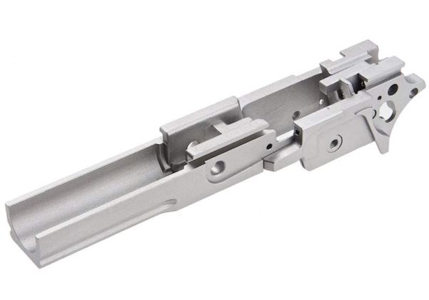 Guarder Tokyo Marui ハイキャパ5.1 GBBフレーム (アルミ・スタンダード・刻印なし・銀(ぎん))-AIRSOFT GOGO エアガン・サバゲー用品通販