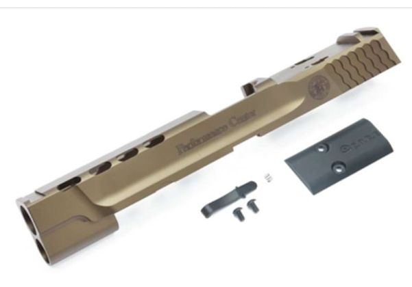 Guarder Tokyo Mauri M&P9L GBB GBBスライド (CNCアルミニウム / アルミ、ダークアース、パフォーマンスセンター)-AIRSOFT GOGO エアガン・サバゲー用品通販