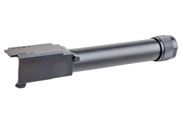 Guarder製 G45スタイルスクリュー切りアウターバレル（Tokyo Marui G17 Gen 5 MOS GBB用）（スチールCNC加工、14mm逆スクリュー、ブラック）-AIRSOFT GOGO エアガン・サバゲー用品通販