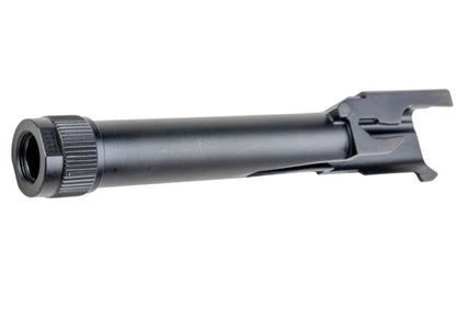 Guarder製 G45スタイルスクリュー切りアウターバレル（Tokyo Marui G17 Gen 5 MOS GBB用）（スチールCNC加工、14mm逆スクリュー、ブラック）-AIRSOFT GOGO エアガン・サバゲー用品通販