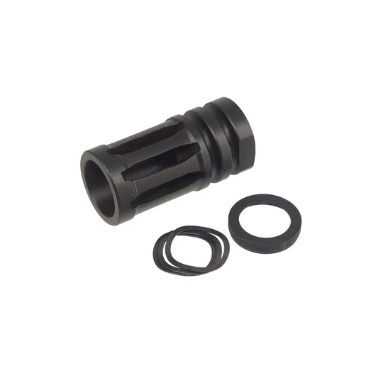 Guns Modify スチール CNC A2 スタイル フラッシュハイダー 14mm- 用 ( GM0540 )-AIRSOFT GOGO エアガン・サバゲー用品通販