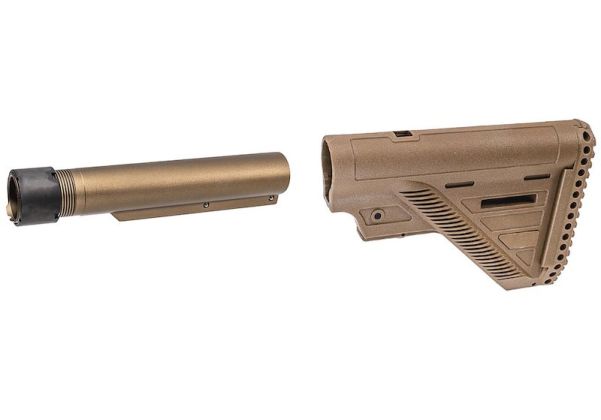Guns Modify VFC HK416 GBB A5スタイル スリムストック（A5スタイル 一体型(いったいけい)バッファーーチューブセット付き）（CNC、FDE）-AIRSOFT GOGO エアガン・サバゲー用品通販