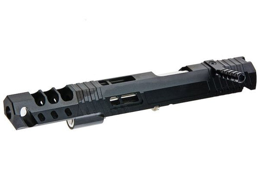 Gunsmith Bros HI-CAPA オープンGBBスライドキット (TT サンド VIP) - ブラック-AIRSOFT GOGO エアガン・サバゲー用品通販