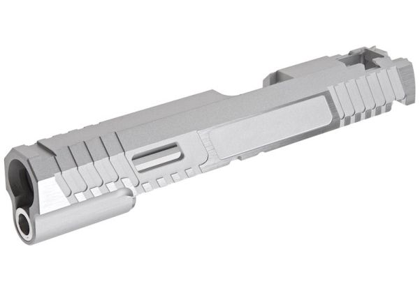 Gunsmith Bros TTI製 シングルGBBスライド Tokyo Marui ハイキャパ GBBピストル用 - 銀(ぎん)-AIRSOFT GOGO エアガン・サバゲー用品通販