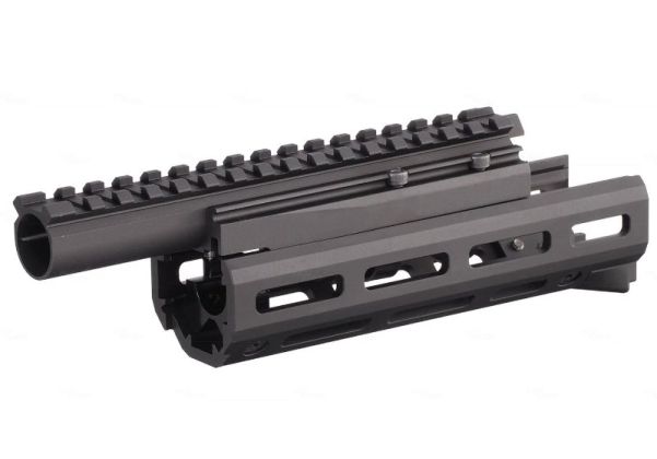 Hephaestus Tokyo Marui AK GBBR ハンドGuarderセット (6.5インチ M-Lok) レイル付きガスチューブ (タイプIII ハードコートアルマイト処理)-AIRSOFT GOGO エアガン・サバゲー用品通販